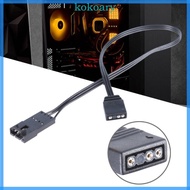 KOK LED Strips Light Extension Cable 25cm 9 84in 24AWG Male to Female 4Pin 3Pin Connector for PC Mod