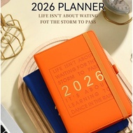 [Ready Stock] 2026 Planner with Pen Holder 2026 Schedule Diary Notebook A5 Page a Day Daily Planner 