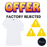 🌟 FACTORY REJECTED OFFER 🌟COTTON School Uniform Baju Kurung Putih