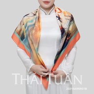 Premium 1-Layer Square Shawl 90x90 cm 2S01NA90 - Thai Tuan Fashion
