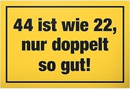 44 Like 22-30 x 20 cm Plastic Sign - Gift Idea Party Decoration Birthday Card Birthday Decoration - 