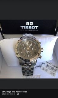 Tissot 天梭 PRS200系列 石英不銹鋼錶帶 三眼計時腕錶