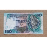 Malaysia Old Series RM50 Old Banknote Siri 6 For Collection Only