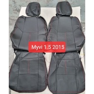 Custom made fix Myvi 1.5 2015 icon seat cover - black