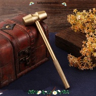 LUCKYSTOREGOODS Gavel, Yellow Brass Hammer, Lawyer Courtroom Gavel Company