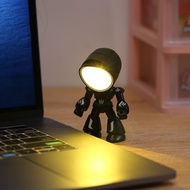 Human fireworks Robot Magnetic Warm Light LED Eye Protection Small Table Lamp Mini Version Student L