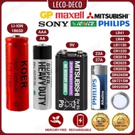 (𝟏 𝐔𝐍𝐈𝐓) GP MAXELL AA AAA 9V 23A 27A 1.5V LR SR HEAVY DUTY BATTERY BATERI RECHARGEABLE 电池 REMOTE CR2