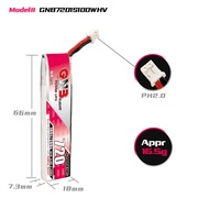 High Energy GNB 1S 720mAh 3.8V 100C HV Outlet PH2.0 Lithium Battery 520mah Upgrade