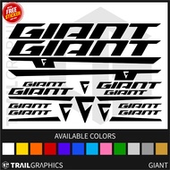 GIANT Version 2 Sticker Decal Vinyl for Frame Mountain Bike Road Bike Fixie