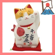 [Direct from Japan]
Yakuji Kiln Lucky Cat (Left Paw Up, 3.5 Size, 10 cm) Blue and White Ceramics for