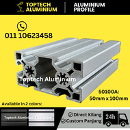 [Ready Stock/Heavy-duty] Aluminium profile 50100 (50x100) 20cm/40cm/60cm/80cm/100cm for commercial o