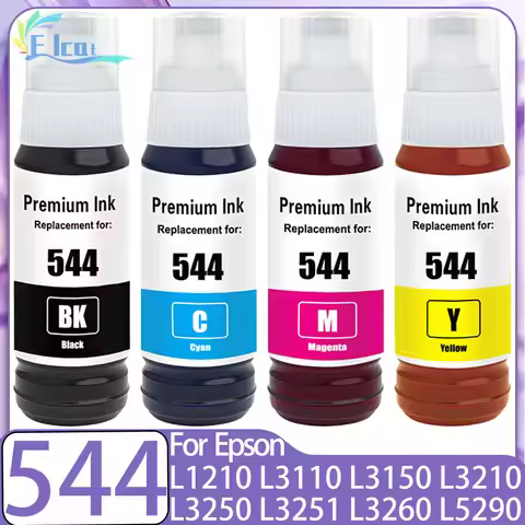 For Epson 544 Ink Bottle T544 544 Refill ink For Epson EcoTank L1210 L1250 L3110 L3150 L3210 L3250 L