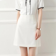 A-Line Skirt with two linings, 45cm shape, office fashion skirt A45