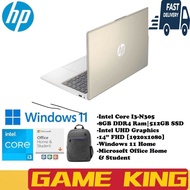HP Laptop 14-EP0135TU Gold (Intel Core I3 N305, 8GB Ram, 512GB SSD, Intel UHD Graphic, 14" FHD, Win1
