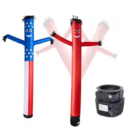 VEVOR Inflatable Tube Man with Blower, 8 ft / 10 ft Tall, Wacky Waving Wind Flying Inflatable Dancin