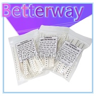 36Value * 20PCS =720PCS 0603 0805 1206 SMD Resistor Kit Assorted Kit 1 ohm- 10M ohm Betterway