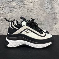 Chanel香奈兒黑白熊貓氣墊運動鞋 35碼