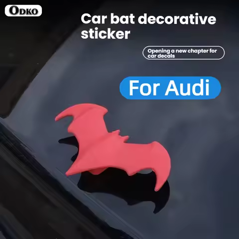 For Audi sline TT Q2 Q3 Q5 Q7 Q8 A3 A4 A5 A6 1Pcs 3D Bat Shape Car Stickers Personalized Batman Car 
