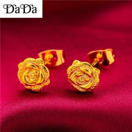 emas 916 original malaysia gold woman earrings exquisite flower earrings