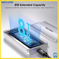 WAVLINK 40Gbps USB4 PCIe NVMe SSD Enclosure for 2230/2242/2260/2280 B+M/M-Key PCIe SSD Tool-Free Ins