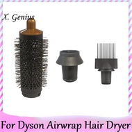 Cylinder Comb Wide Tooth Comb for Dyson Airwrap Hair Dryer Curling Attachment Fluffy Straight Hair Styler Nozzle Tool Replacement Spare Parts Accessories