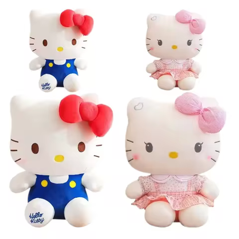 //Sanrio Hello Kitty Anime Hello Kitty Stuffed Toys Plushier Soft Pillow Birthday Gifts For Girls Ka