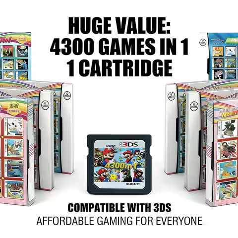 4300in1 23in1 Compilation DS NDS 3DS NDSL Game Cartridge Card Video Game Handheld Player Game Card (