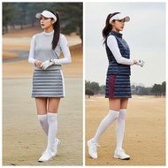 [Winter] J.D.X feather padded golf skirt made in Korea, gray and black, size 70 73 76 79 82