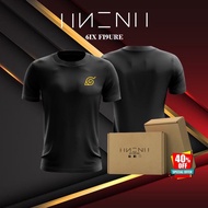 [READY STOCK] BAJU T SHIRT DRYFIT MICROFIBER NARUTO LOGO 6IX FI9URE (T SHIRT LELAKI / UNISEX)