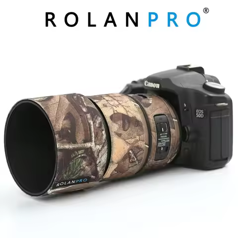 ROLANPRO Lens Coat for SIGMA 135mm F1.8 DG ART Camouflage Rain Cover Lens Protective Sleeve Guns Cas
