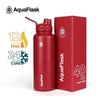 AquaFlask 22oz 32oz 40oz Thermos Water Bottle 304 Stainless Steel Leakproof Insulated Flask Tumbler