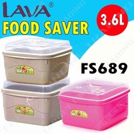 LAVA Food Container Saver 3.6L FS689 & 7.0L FS690 with Air Hole Lid/Bekas Makanan LAVA