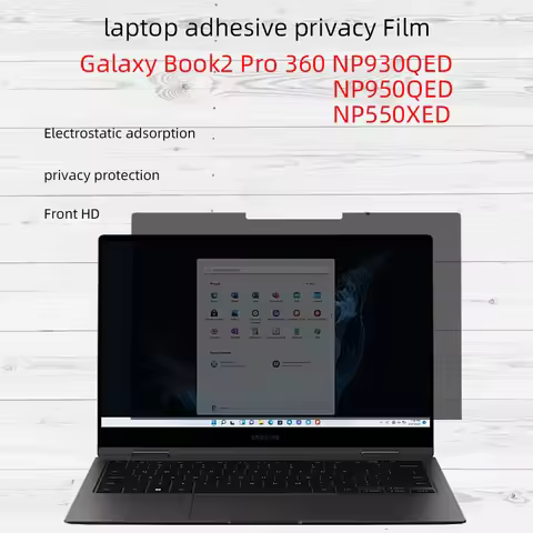 Anti-peeping paste privacy film suitable for SAMSUNG Galaxy Book2 Pro 360 NP930QED NP950QED NP550XED