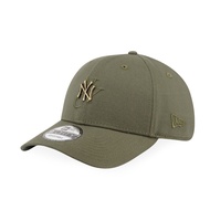 Original NEW ERA 9FORTY NY NEW YORK YANKEES Rough Metal Badge Olive Green Adjustable Strapback Snapback Cap Hat