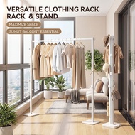 Clothes drying rack, extendable coat rack, balcony drying rod