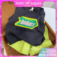 Ready Stock Kids Tshirts Bakers Letter Printing Tshirts Boy Tshirts Sleeveless Loose Thin