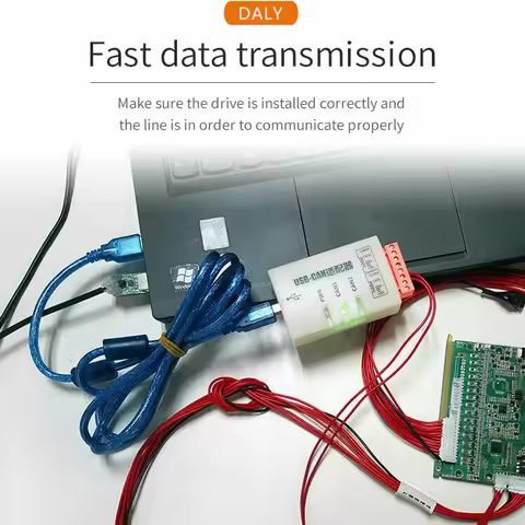 Daly Smart BMS Accessory CANbus Communication Protocol USB-CAN For 12V~96V Daly BMS CAN Function