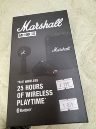 Marshall藍芽耳機 minor3 順豐寄可500
