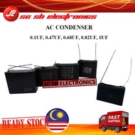 0.1UF 0.47UF 0.68UF 0.82UF 1UF AC CONDENSER / CAPACITOR