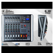 Power Mixer Blackspider Ml 603 Full Mono Digital Effect Power Mixing 6 Channel Black Spider Ml603 ( bayar ditempat ) blackspider