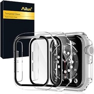 Ailun Compatible with Apple Watch Series 6 SE Series 5 Series 4 [40mm] Screen Protector,Hard PC Case [2 Pack][Clear]