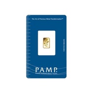 PAMP Suisse Pure Gold Bar Rosa series, 1 g (non-veriscan)