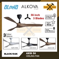 Alpha Fan Ceiling Fan with Remote Control Alkova Ceilling Fan 56" DC Ceiling Fan Kipas Syiling Kipas Siling Remote Control Kipas Ceiling 风扇天花板