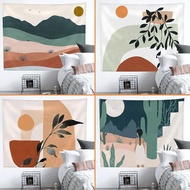 Kain gantung, warna Morandi, hiasan bilik tidur, penutup dinding hiasan bilik sewa.