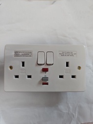 MK 13A两位開關漏電保護插座