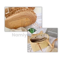Oval Leather Knit Bag Base PU Leather Oval Base Bag