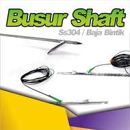 busur shaft speargun panah ikan paser ikan spearfishing 7mm baja bintik dan 6.3mm stainless steel