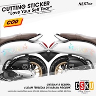 Cutting Sticker Reflective Love Your Self Tear BTS Motorcycle Car Variations Waterproof Cool Accesso