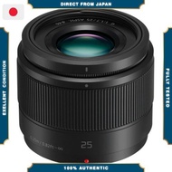 【Excellent】  Lumix G 25mm f/1.7 ASPH. Black Prime Lens for Micro Four Thirds (H-H025-K)