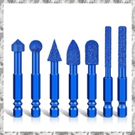 [I O J E]  Grinding Burr Drill Bits Set-7 Pieces for  for Engraving and Polishing Applications